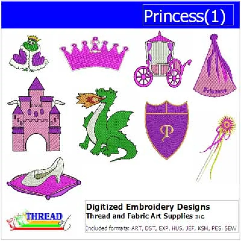 Machine Embroidery Designs – Princess(1)