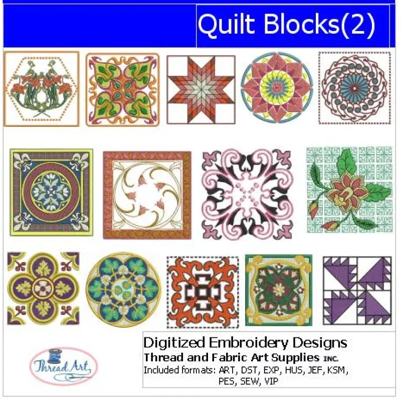 Machine Embroidery Designs – Quilt Blocks(2)
