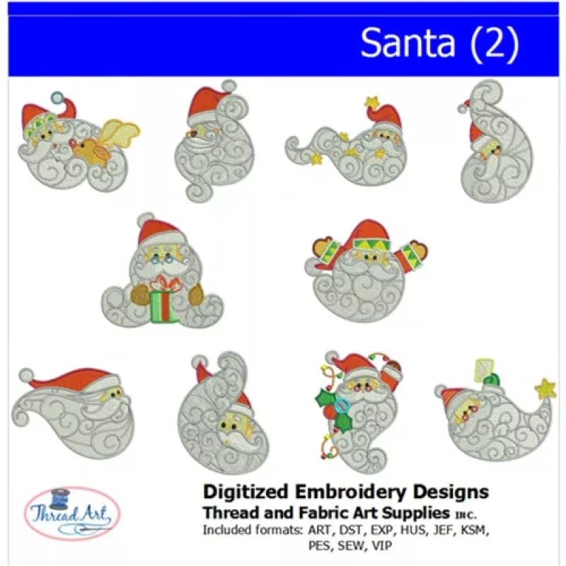 Machine Embroidery Designs – Santa(2)