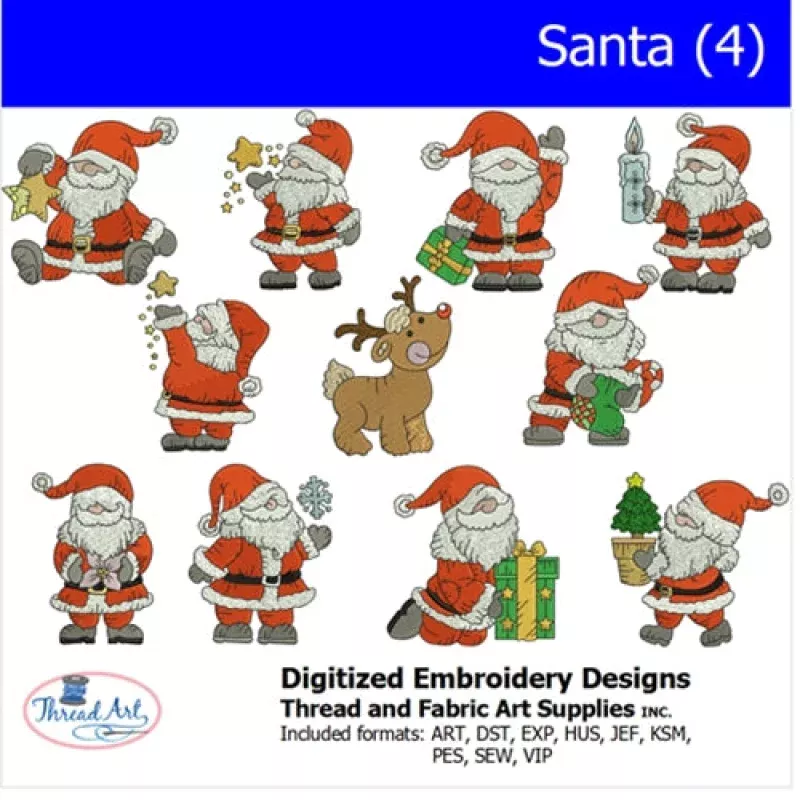 Machine Embroidery Designs – Santa(4)