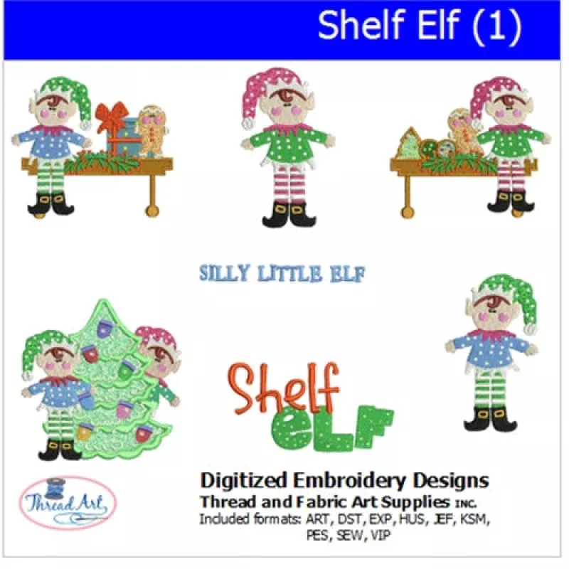 Machine Embroidery Designs – Shelf Elf(1)
