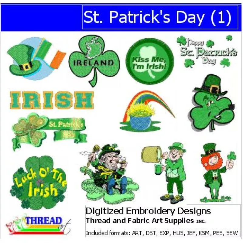 Machine Embroidery Designs – St Patricks Day (1)