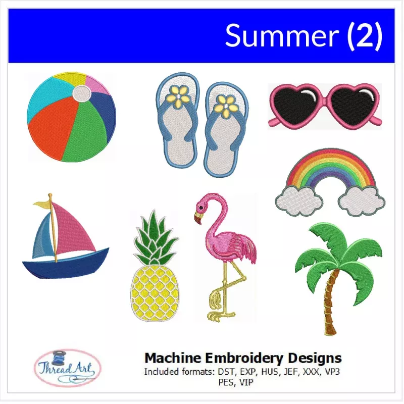 Machine Embroidery Designs – Summer(2)