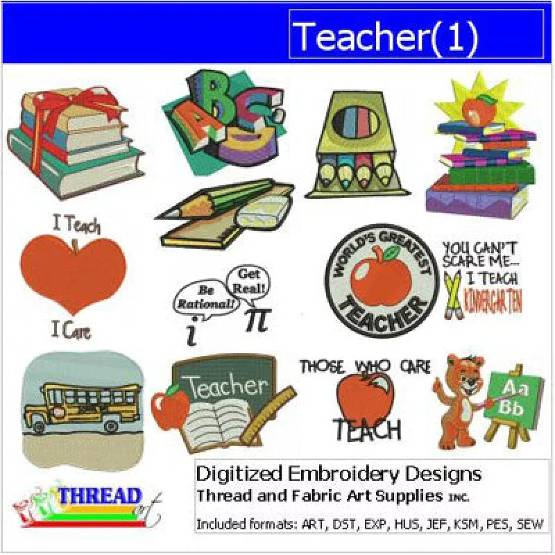 Machine Embroidery Designs – Teacher(1)