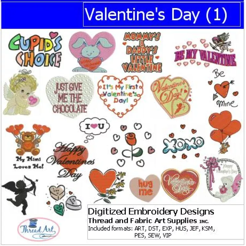 Machine Embroidery Designs – Valentine’s Day(1)