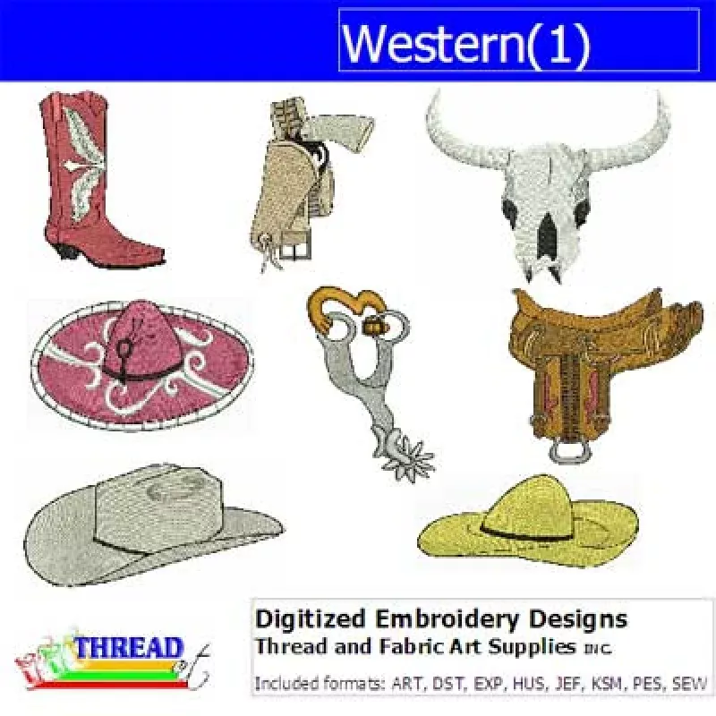 Machine Embroidery Designs – Western(1)