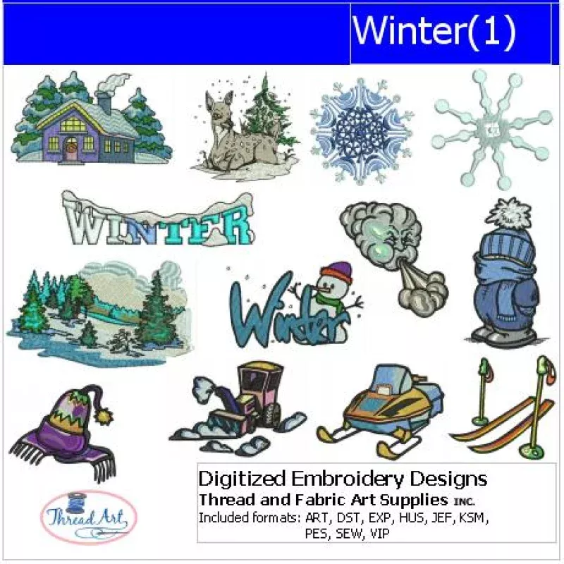 Machine Embroidery Designs – Winter(1)