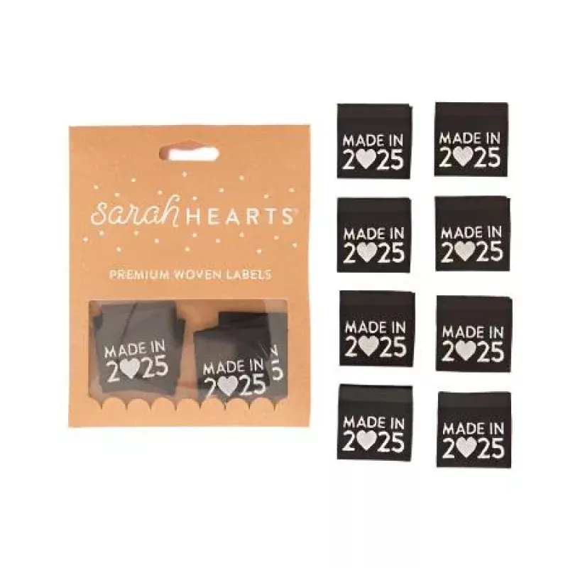 Made in 2025 Silver Woven Labels