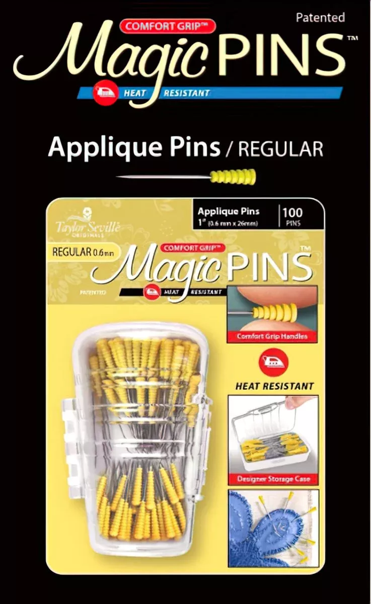 Magic Pins – 219539 Applique Regular 100 pins by Taylor Seville