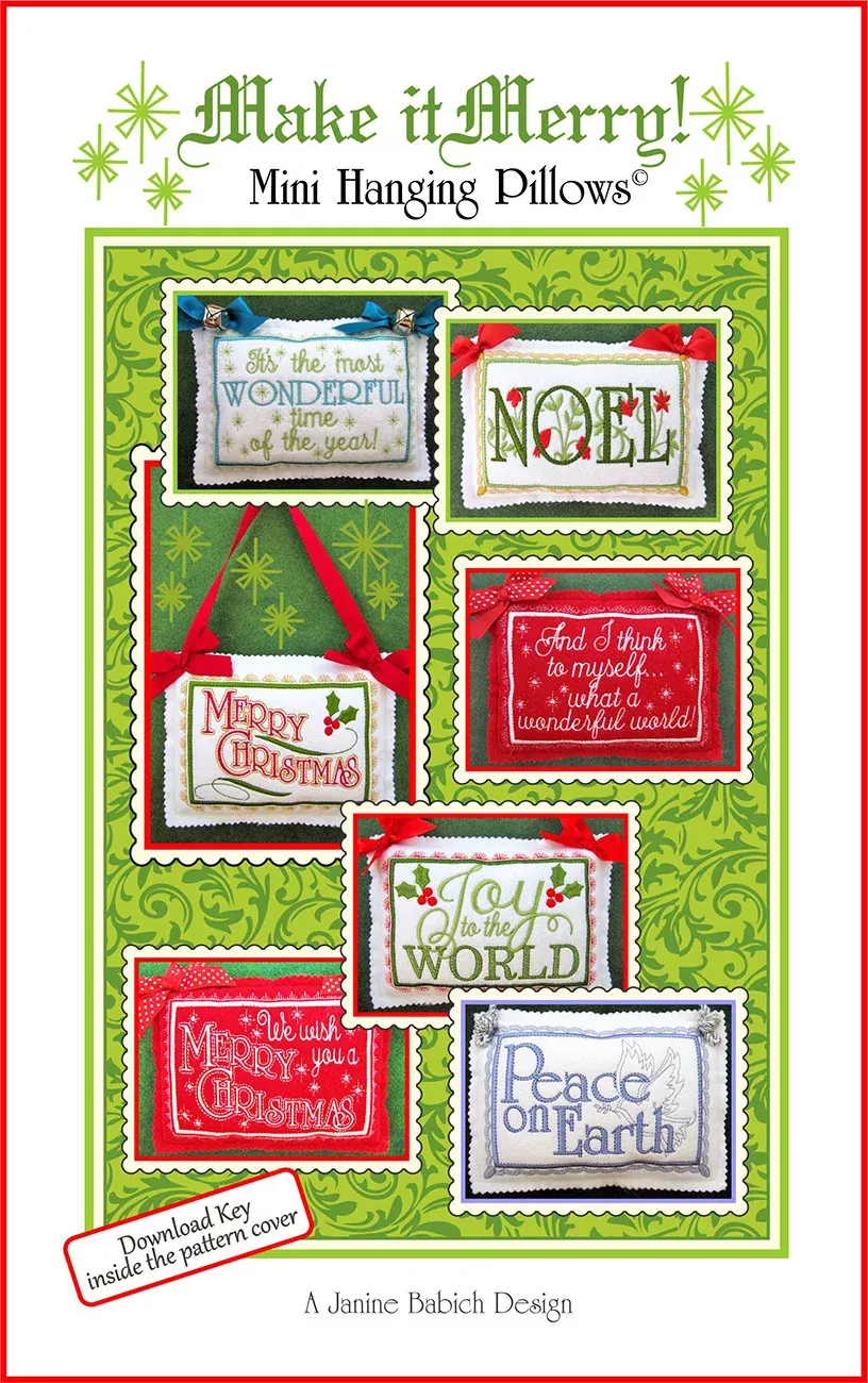 Make it Merry!Mini Hanging Pillows
