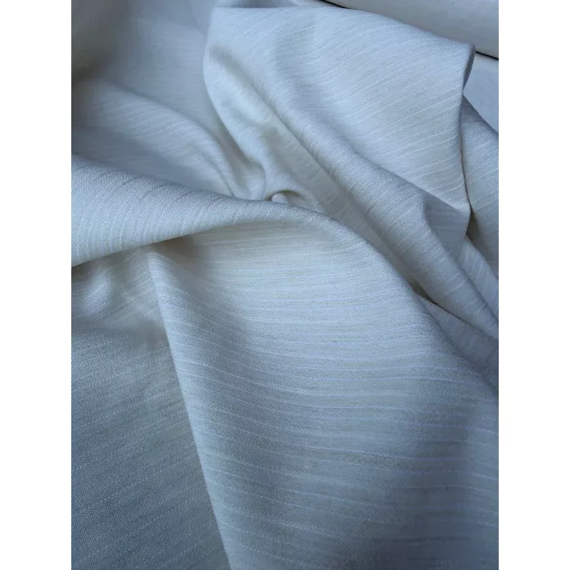 MARGE 011 viscose/silk stripes ecru