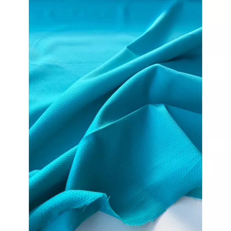 MARGE 041 cotton stretch piqu turquoise