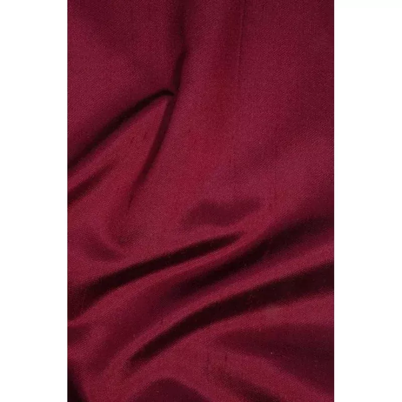 Maroon Italian Shantung Silk Fabric