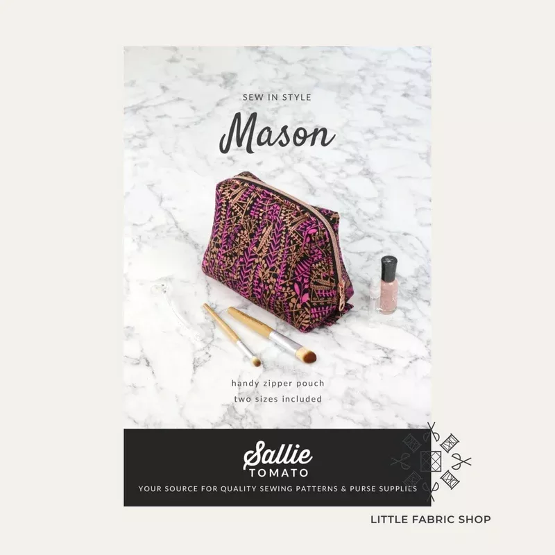Mason Zipper Pouch Bag Pattern | Sallie Tomato