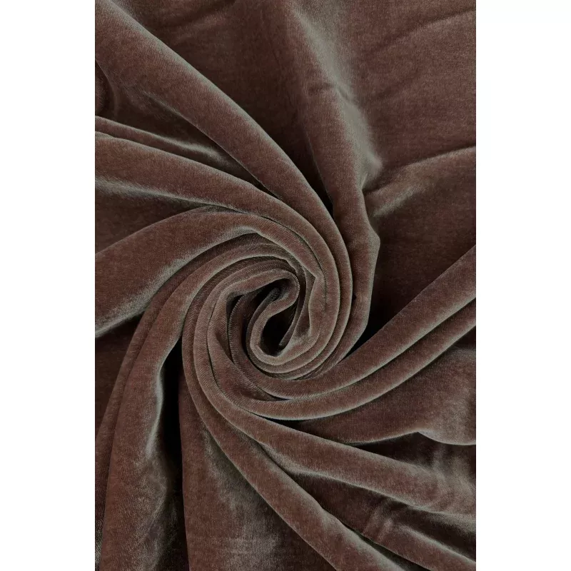 Mauve Silk Rayon Velvet Fabric