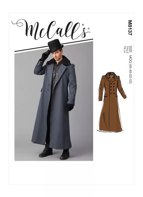 McCall's Sewing Pattern M8137 - Men's Victorian and Steampunk Coat Costume