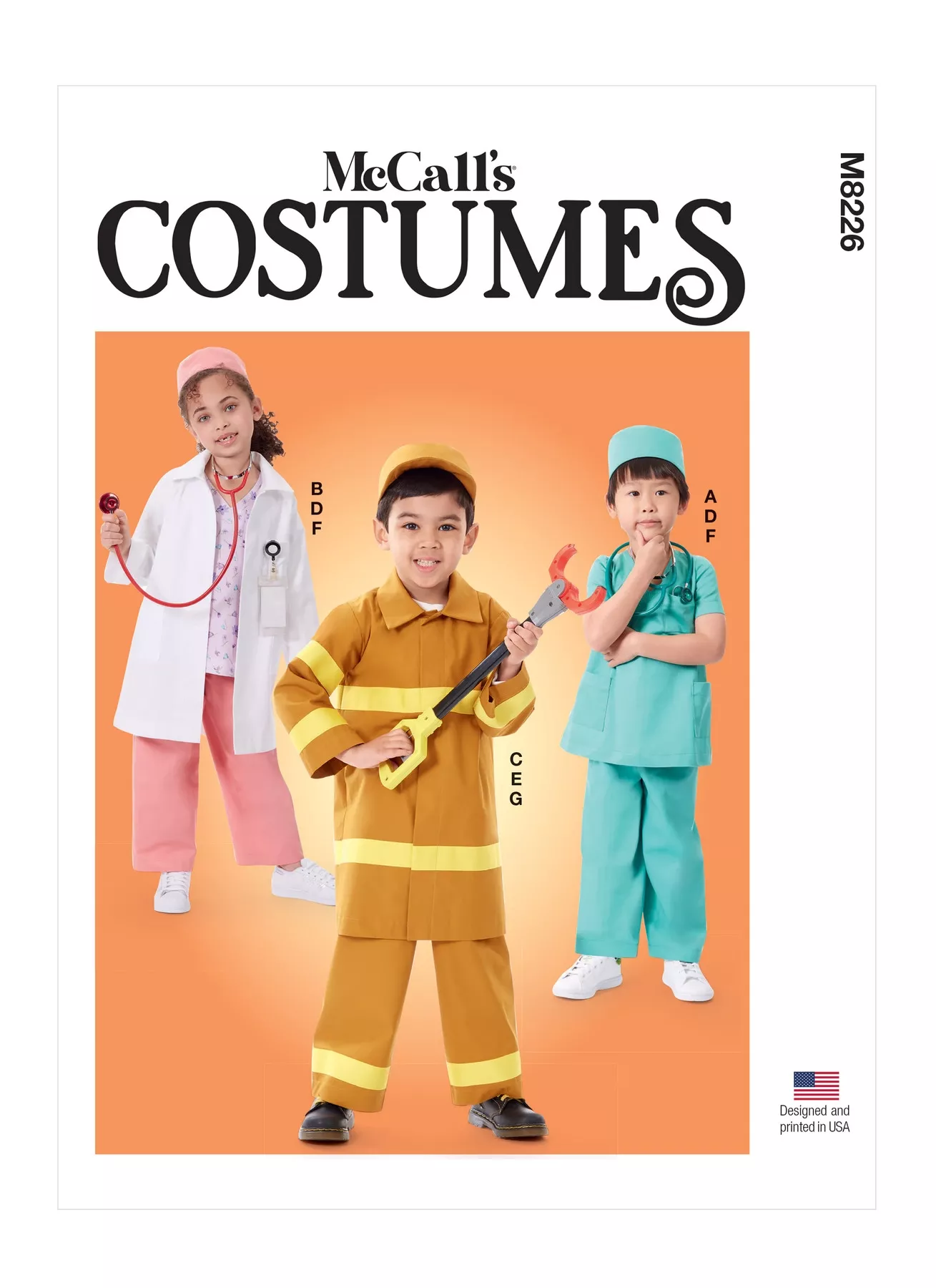 McCalls M8226 - Kids' First Responder Costume Sewing Pattern