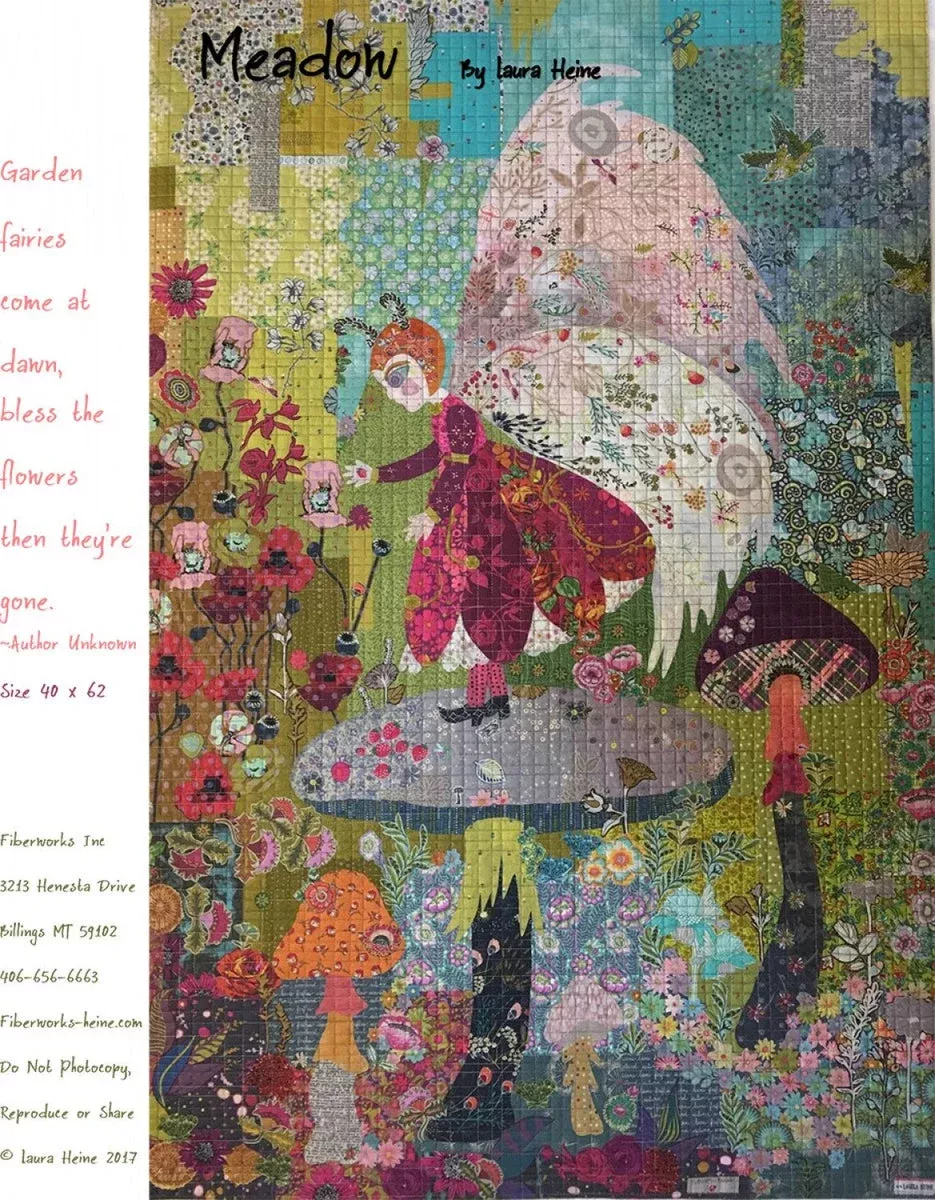Meadow Collage Pattern by Laura Heine