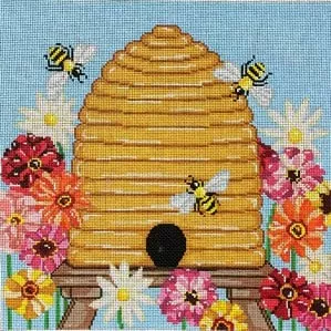 The Meredith Collection – Bee Skip with Zinnias