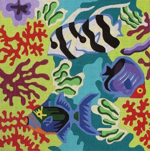 The Meredith Collection – Black and White Underwater Tropical Fish