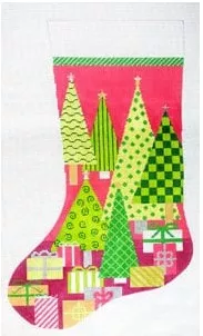 The Meredith Collection – Oh Christmas Tree Pink Stocking