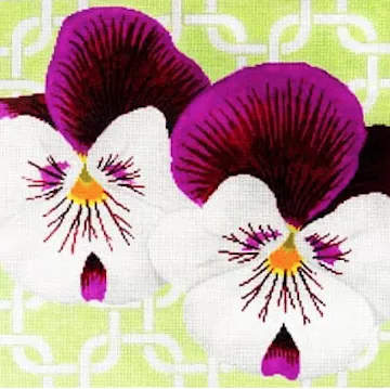 The Meredith Collection – Pansies on Mint