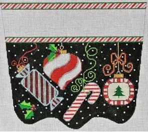 The Meredith Collection – Peppermint Party Ornaments Cuff