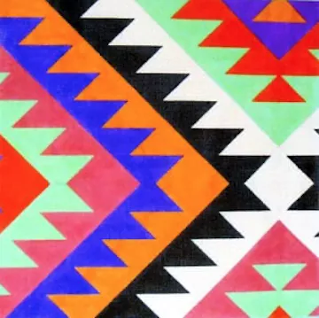 The Meredith Collection – Purple, Orange, Black and Beige Kilim