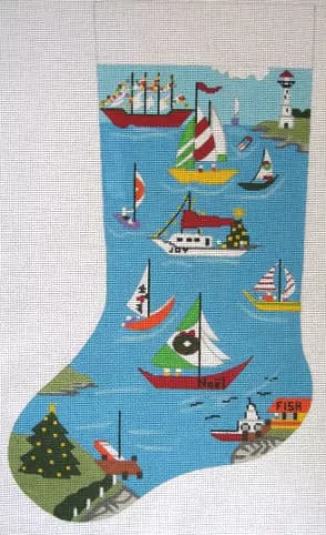 The Meredith Collection – Sailboat Marina at Christmas