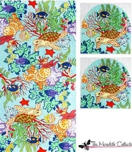 The Meredith Collection – Satchel Bag Underwater Coral Reef Sea Life