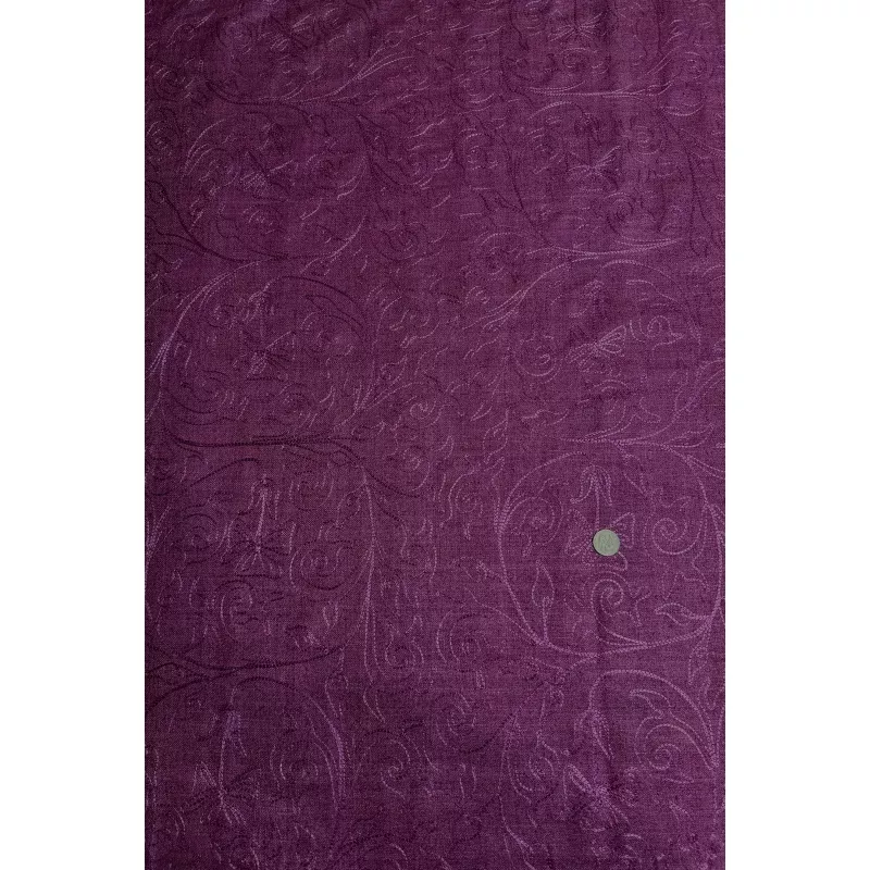 Merlot Embroidered Silk Linen MEMT-018-29