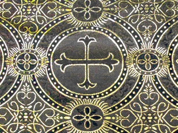 Metallic Church Brocade Black-Gold
