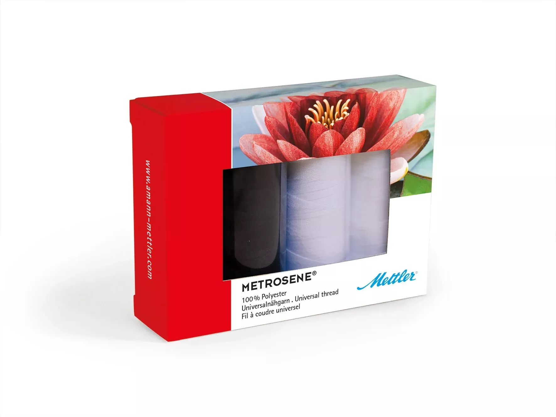 Metrosene Thread Set 4 Spools Black and White