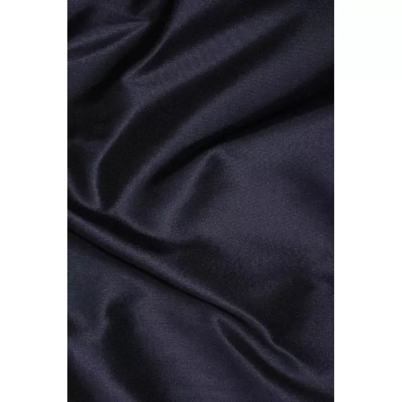 Midnight Navy Heavy Taffeta Silk Fabric