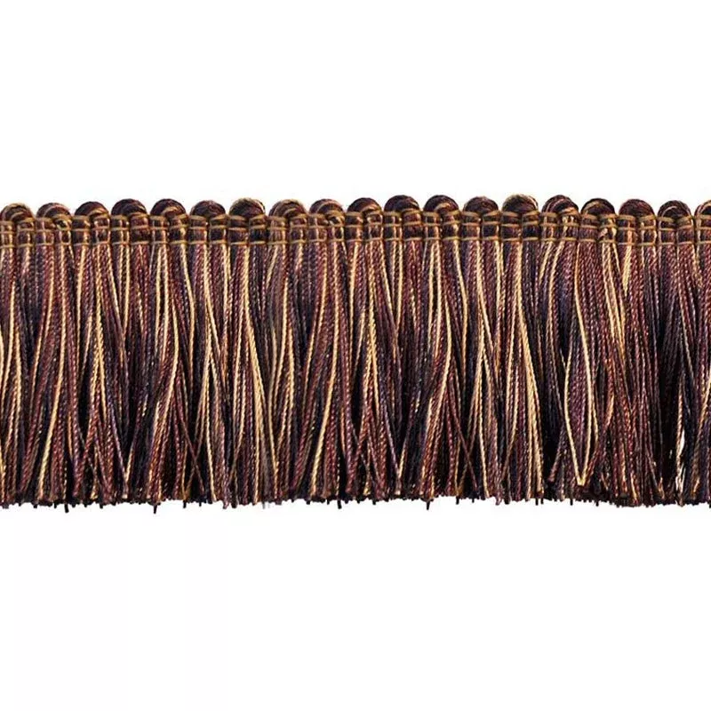 Milante Collection – 2″ Brush Fringe (25 YD ROLL) – BF-1480-26/61 Purple & Mocha