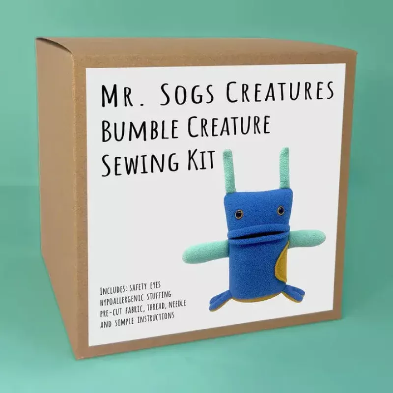 Mini Creature DIY Plush Sewing Kit – Blue