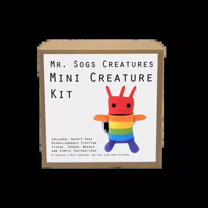 Mini Creature DIY Plush Sewing Kit - Rainbow