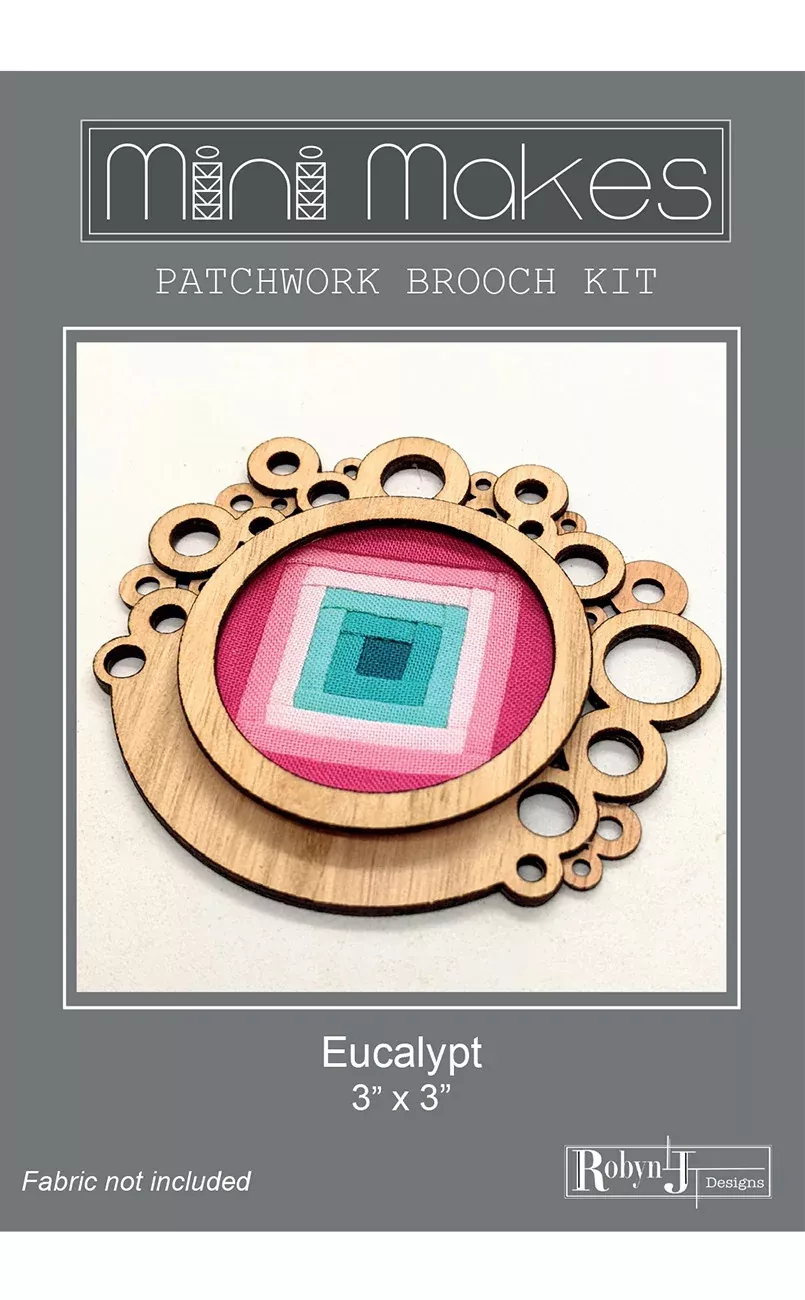 Mini Makes Brooch Circle Eucalypt