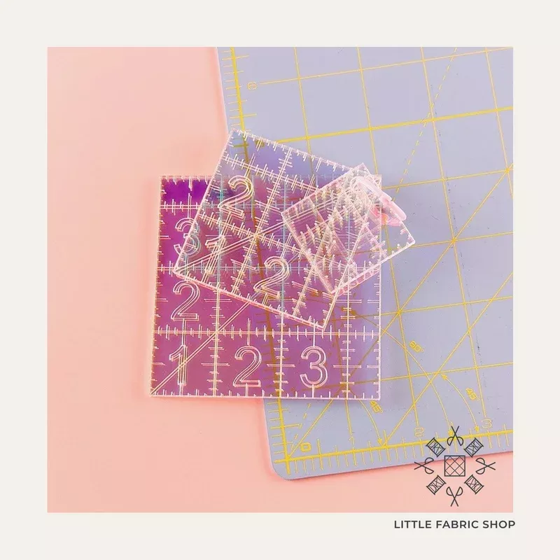 Mini Squares Iridescent Set Quilting Ruler