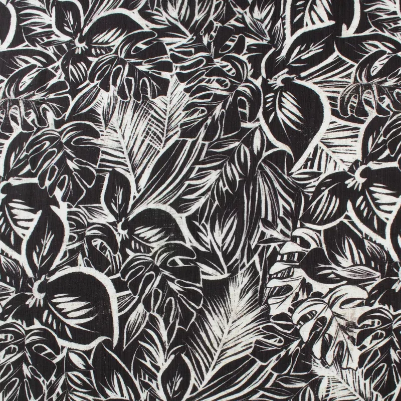 Mix of Printed Rayon and Nylon – HAVANA II – 003 – Black
