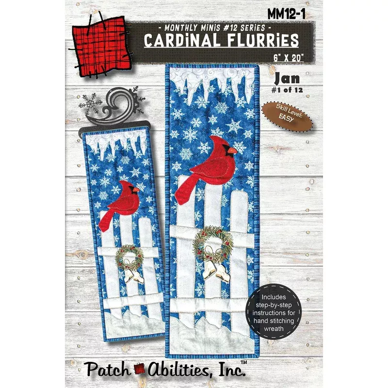 MM12-1 Cardinal Flurries Pattern & Buttons