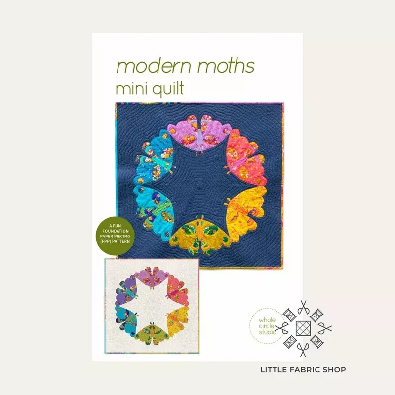Modern Moths | Quilt Pattern | Whole Circle Studio
