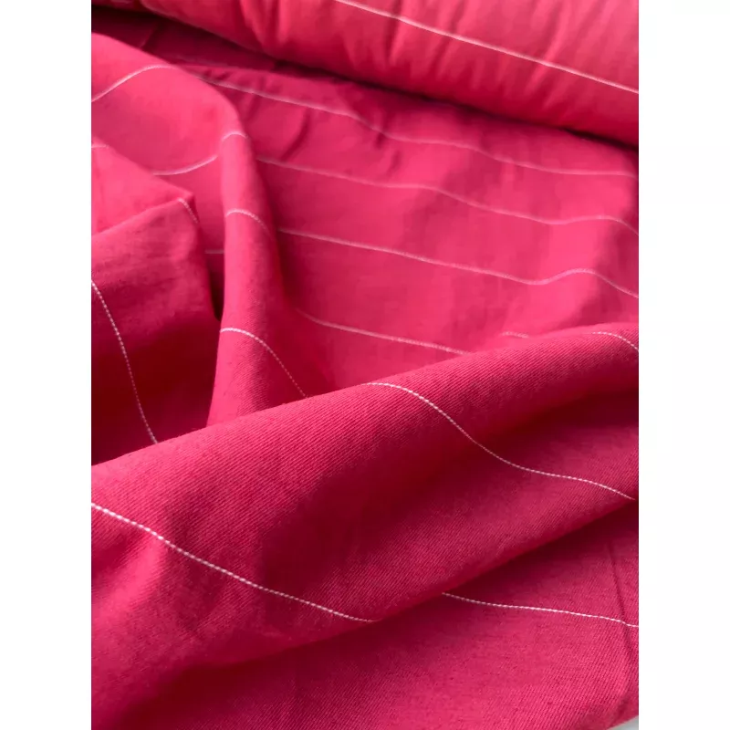 MOE 004 red pinstripe midweight cotton