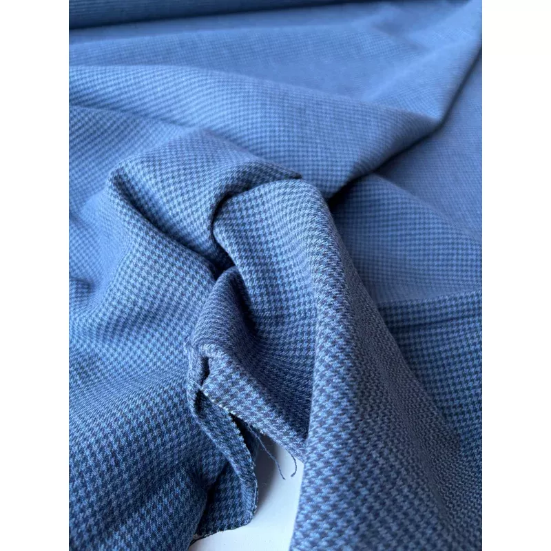 MOE 019 indigo/navy small dogtooth cotton