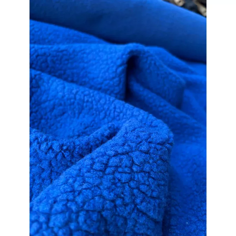 MOE 021 cobalt blue heavy wool bouclette