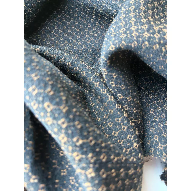 MOLKO 028 black/camel wool jacquard