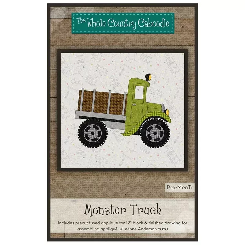Monster Truck Precut Fused Applique Pack