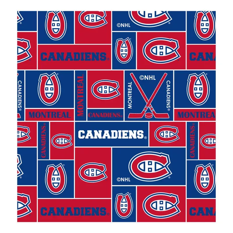 Montreal Canadiens – NHL Fleece Print – Squares