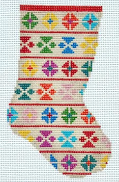 Mopsey Designs – Geo Floral Mini Sock