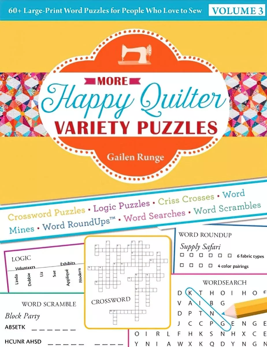More Happy Quilter Variety Puzzle – Volume 3
